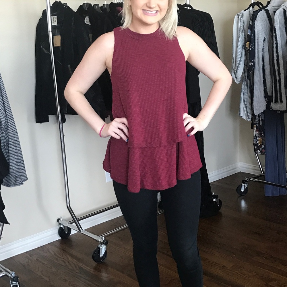 Ppla Tiered Knit Top